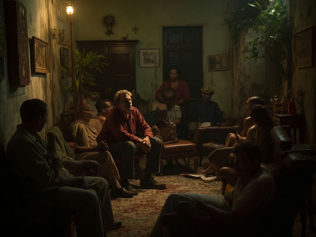En una casona de El Vedado, la resistencia a los apagones se hace con baterías y música