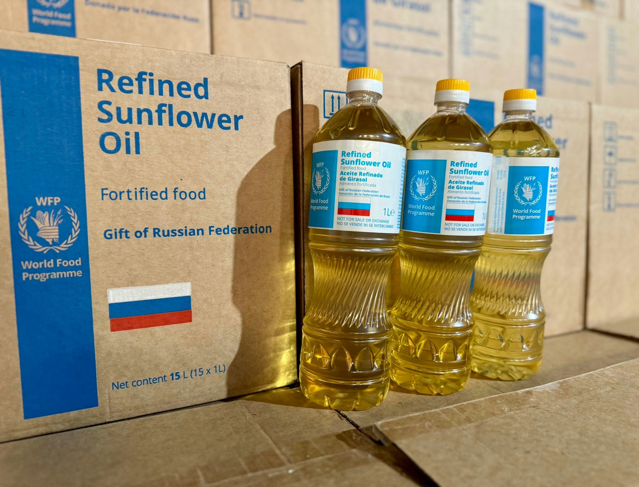 Rusia entrega más de 750 toneladas de aceite a Cuba a través del PMA